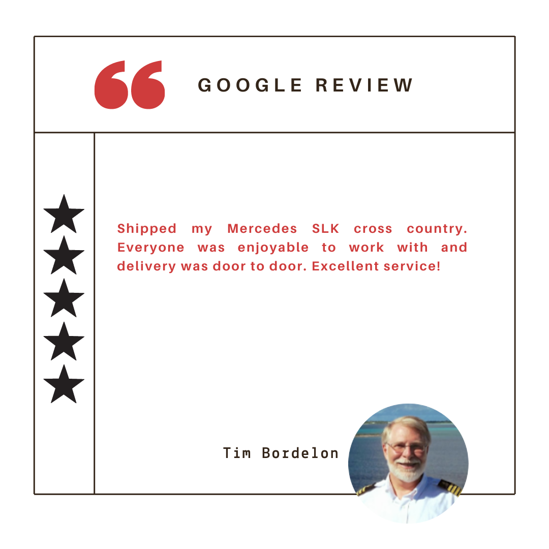 Shipped my Mercedes SLK cross country. Everyone was enjoyable to work with and delivery was door to door. Excellent service!